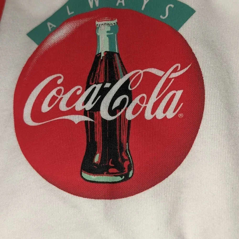 NWT Coca Cola Classic Original Formula Women's Long Sleeve Shrug Crop Top Medium - Picture 4 of 6